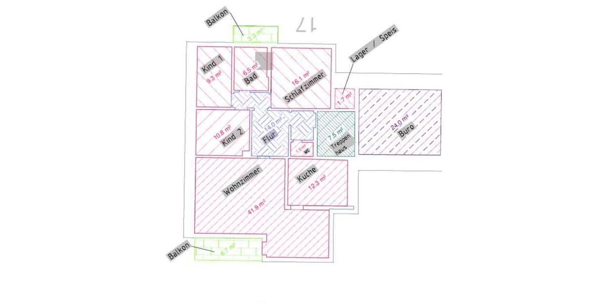 Dachgeschoßwohnung Bergrheinfeld - 5 Zimmer, 166 m&sup2;, 460.000&euro; | Angebot:24840142