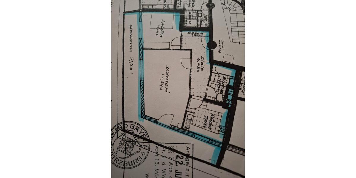 Einfamilienhaus Würzburg Sanderau - 2 Zimmer, 63 m&sup2;, 950&euro; | Angebot:26632116