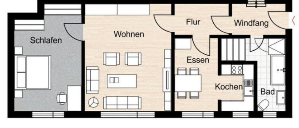 Erdgeschoßwohnung Birkenfeld - 3 Zimmer, 81 m&sup2;, 800&euro; | Angebot:26497361
