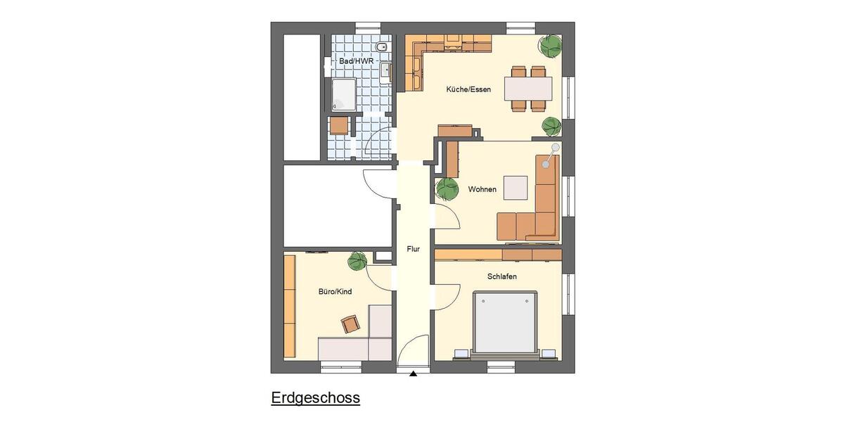 Erdgeschoßwohnung Werneck - 3 Zimmer, 85 m&sup2;, 1.100&euro; | Angebot:24370156