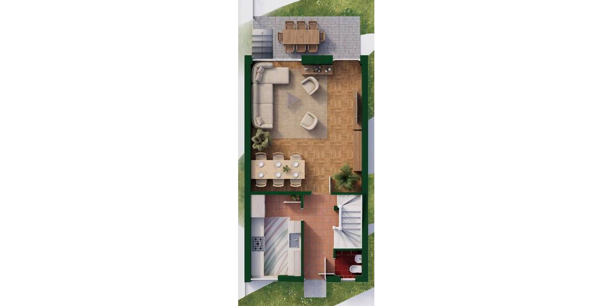 Reihenendhaus Höchberg - 6 Zimmer, 118 m&sup2;, 430.000&euro; | Angebot:26826440