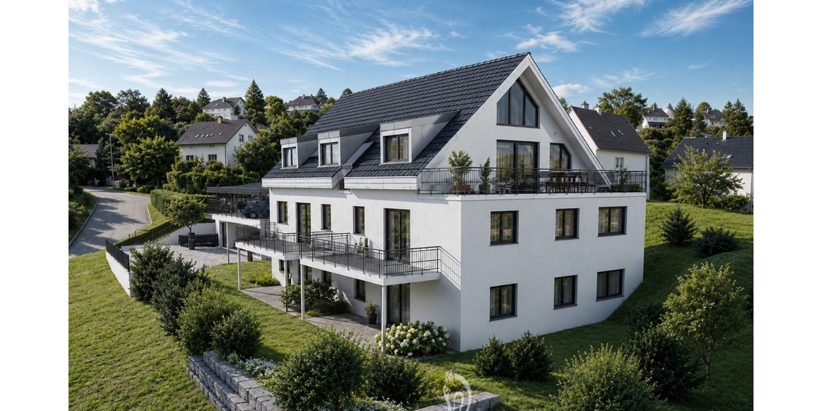 Ganze Etage, Balkonterrassenwohnung - 4,5 Zimmer - Neubau mit 5 Wohneinheiten, hier WE 5 - Dachgeschoßwohnung Höchberg | Angebot:26143368