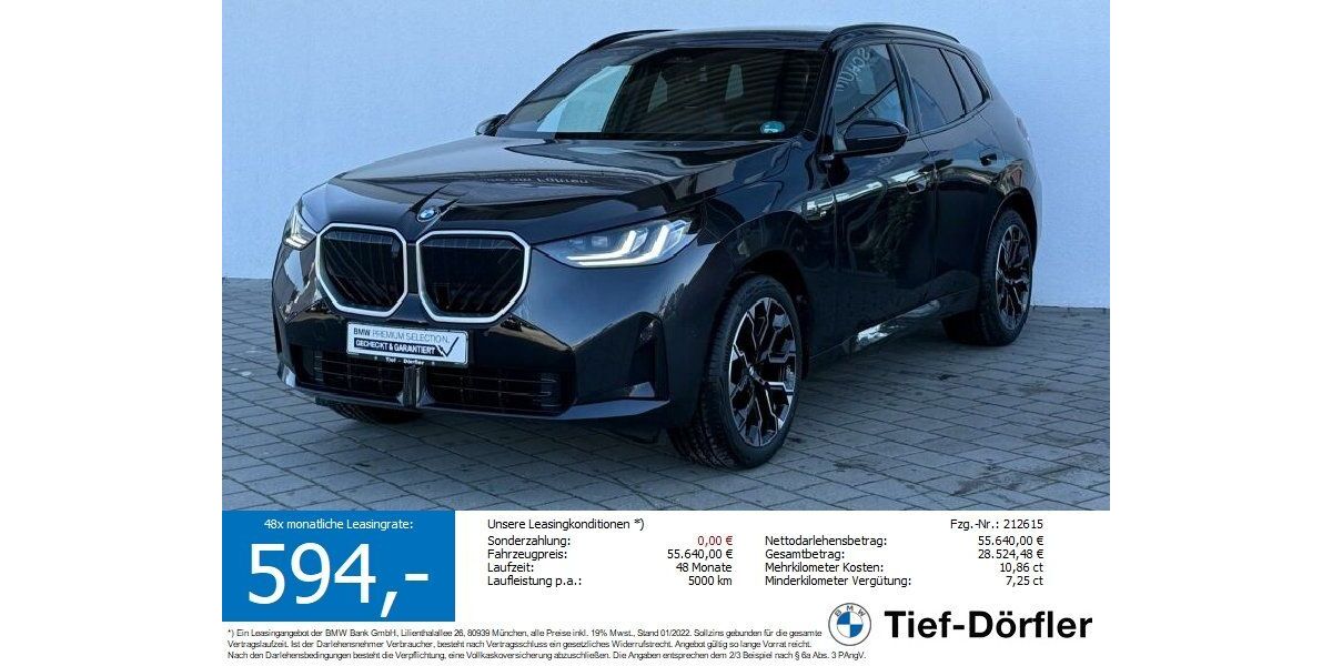 BMW X3 26.360 km 54.188 &euro; Marktsteft 97342