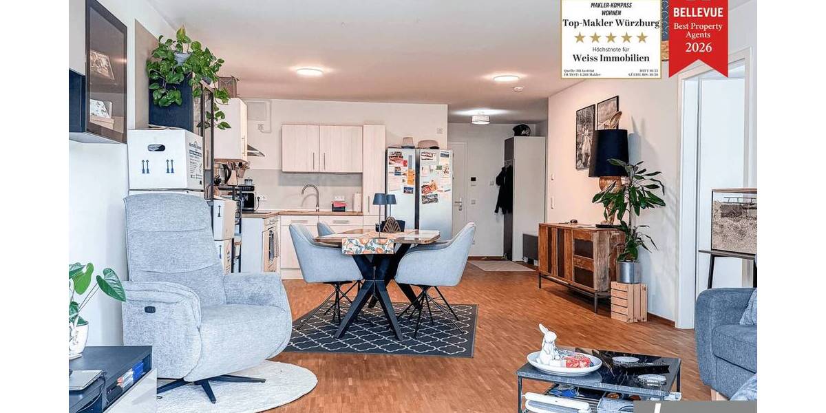 Etagenwohnung Estenfeld - 2 Zimmer, 85 m&sup2;, 940&euro; | Angebot:26875737