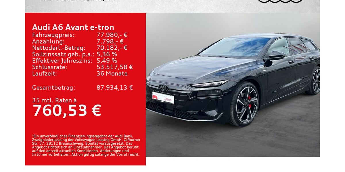 Audi A6 e-tron 9.900 km 75.980 &euro; Kitzingen 97318