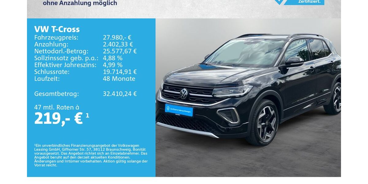 VW T-Cross 21.500 km 27.680 &euro; Kitzingen 97318