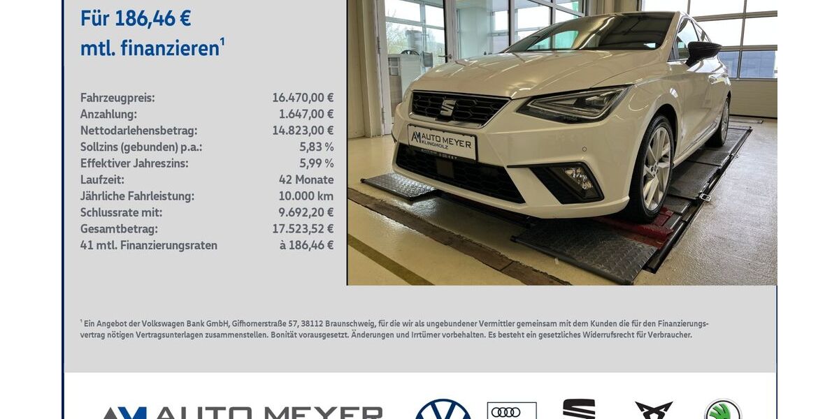 Seat Ibiza 54.052 km 16.470 &euro; Reichenberg 97234