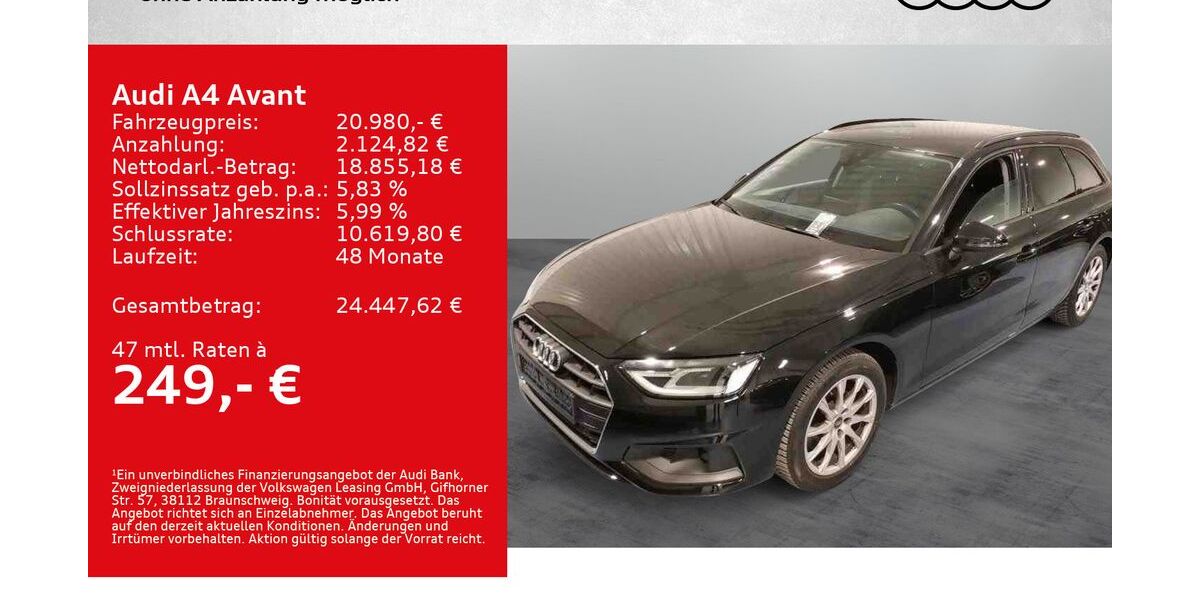 Audi A4 53.000 km 20.580 &euro; Würzburg 97076