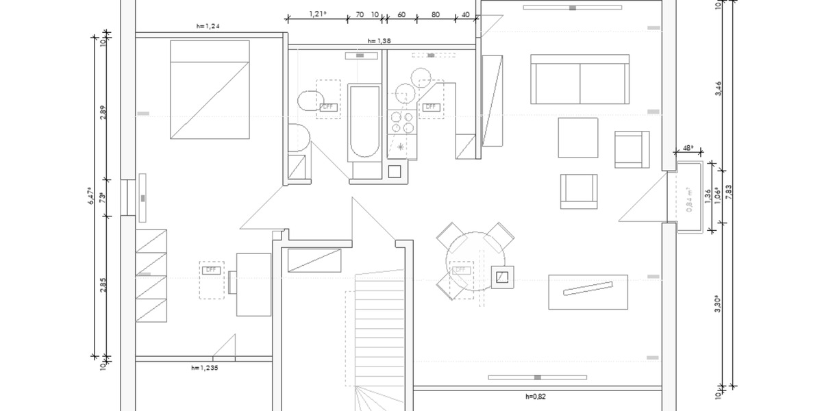 Dachgeschoßwohnung Würzburg Lindleinsmühle - 2 Zimmer, 47 m&sup2;, 555&euro; | Angebot:25249658
