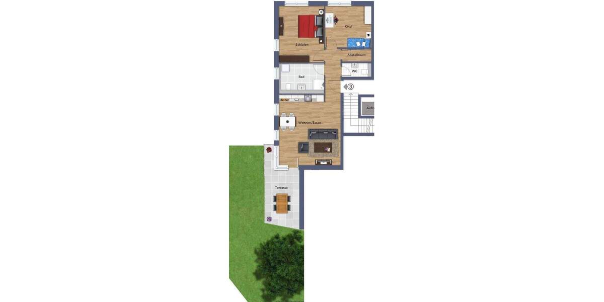 Etagenwohnung Würzburg Altstadt - 3 Zimmer, 89 m&sup2;, 449.000&euro; | Angebot:25037984