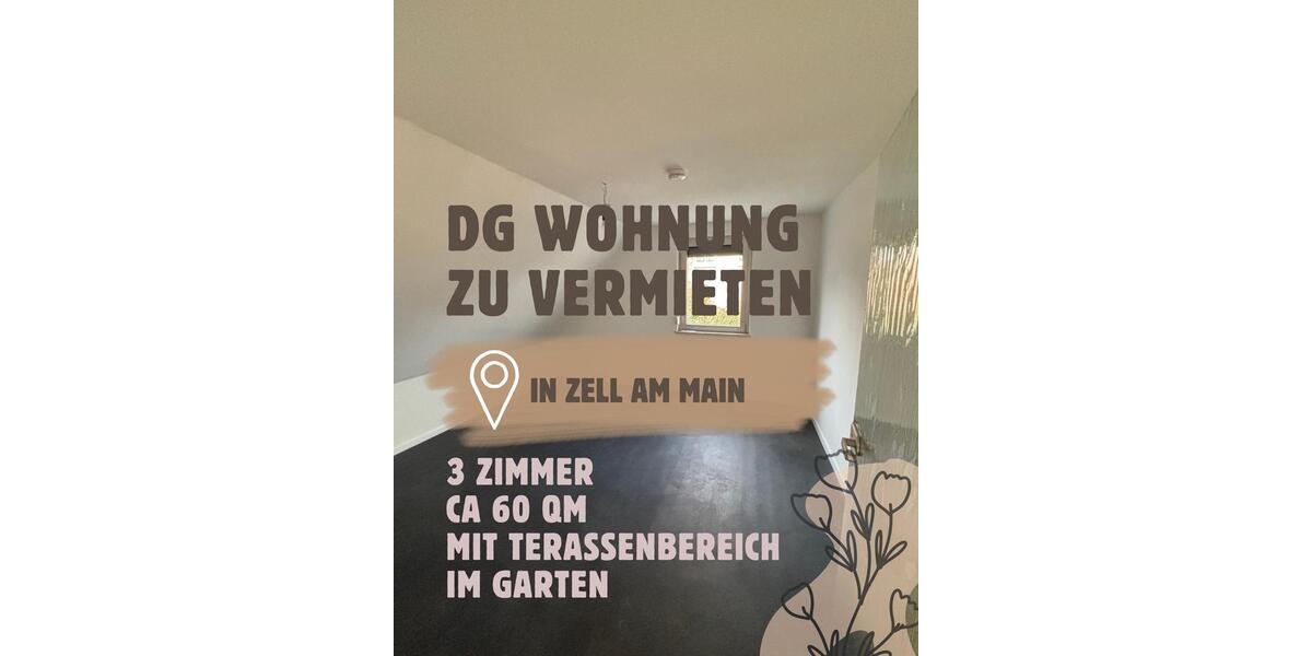 Dachgeschoßwohnung Zell am Main - 3 Zimmer, 55 m&sup2;, 750&euro; | Angebot:25256090