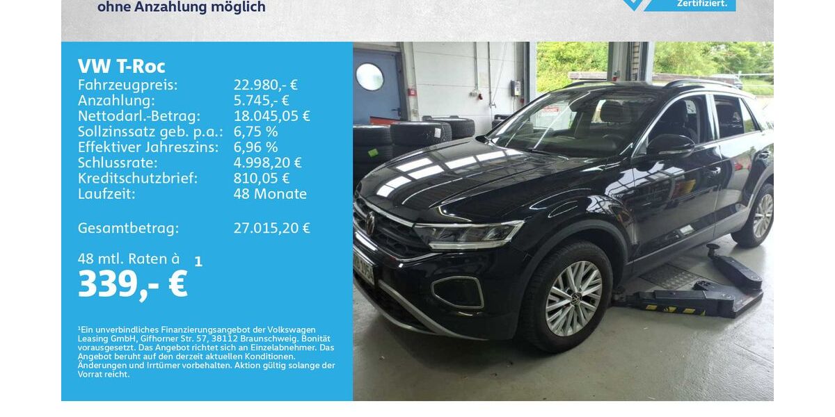 VW T-Roc 46.500 km 22.980 &euro; Würzburg 97076