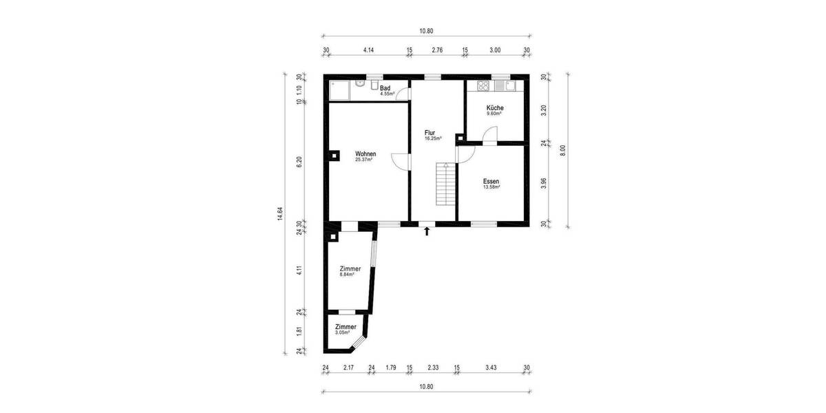 Reihenmittelhaus Thüngersheim - 5 Zimmer, 132 m&sup2;, 239.000&euro; | Angebot:25773569