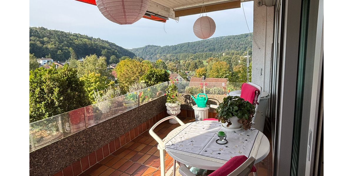 Sofort bezugsfrei: Helle 3-Zimmer-Wohnung mit großer Balkon-Terrasse & Panoramablick – ideal für Eigennutzer in Marktheidenfeld 3 zimmer