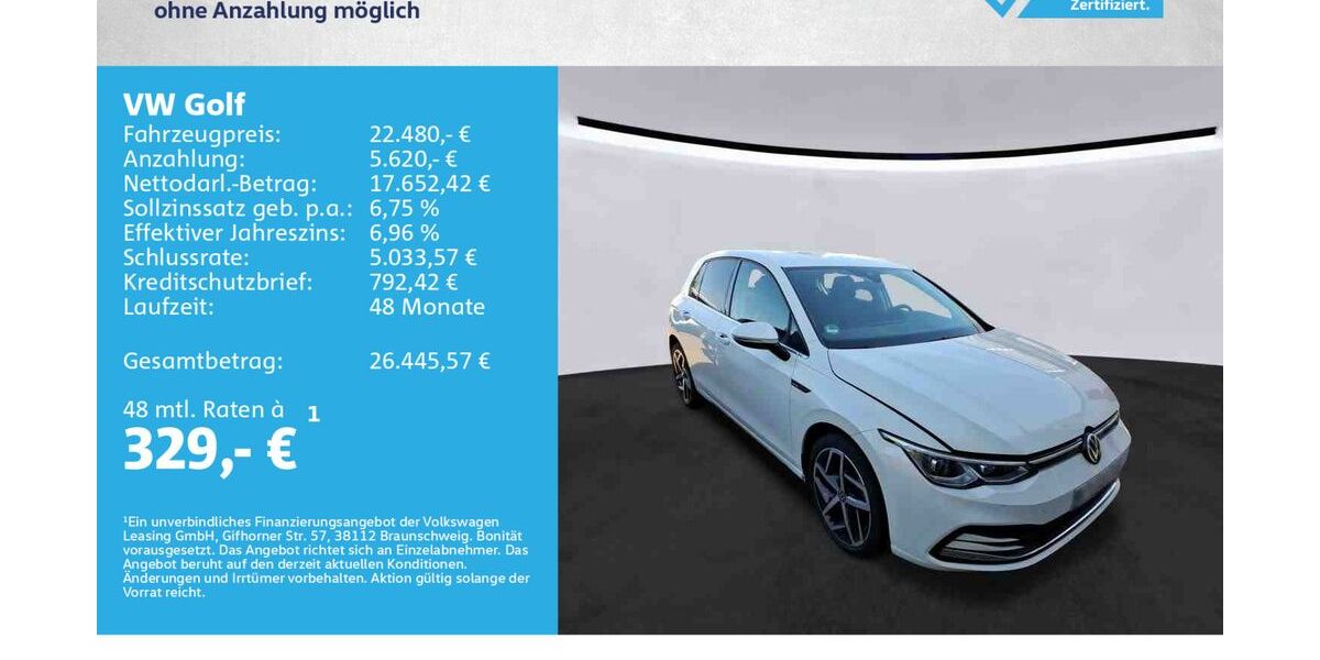 VW Golf 60.500 km 22.480 &euro; Würzburg 97076
