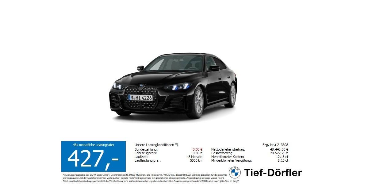 BMW 430 Gran Coupé 25.460 km 48.440 &euro; Marktsteft 97342