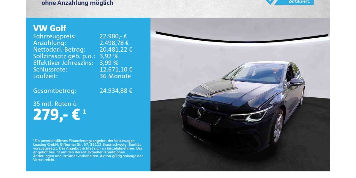 VW Golf 39.000 km 22.680 &euro; Würzburg 97076