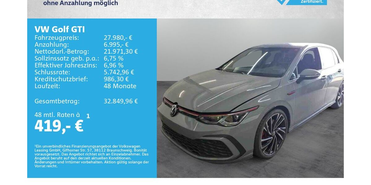 VW Golf 68.000 km 27.980 &euro; Würzburg 97076