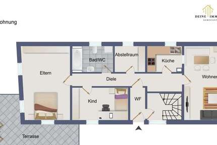Wohnung Karlstadt - 3 Zimmer, 105 m&sup2;, 195.000&euro; | Angebot:24781568