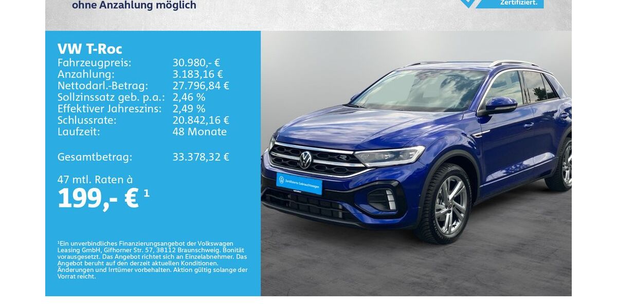VW T-Roc 10.000 km 30.980 &euro; Kitzingen 97318