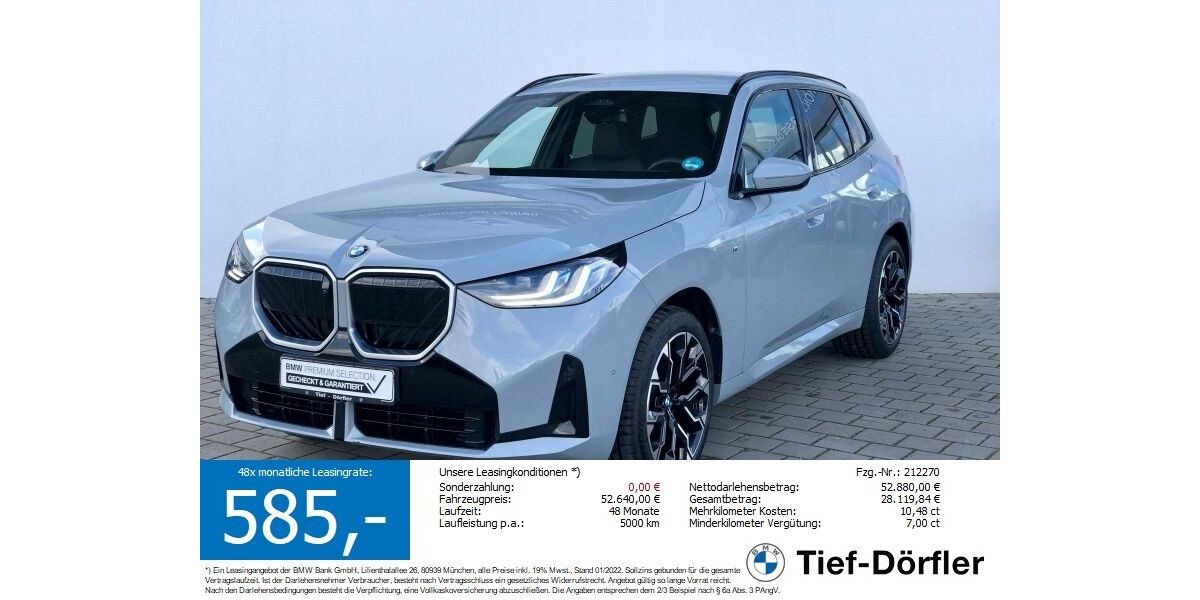 BMW X3 26.100 km 50.949 &euro; Marktsteft 97342
