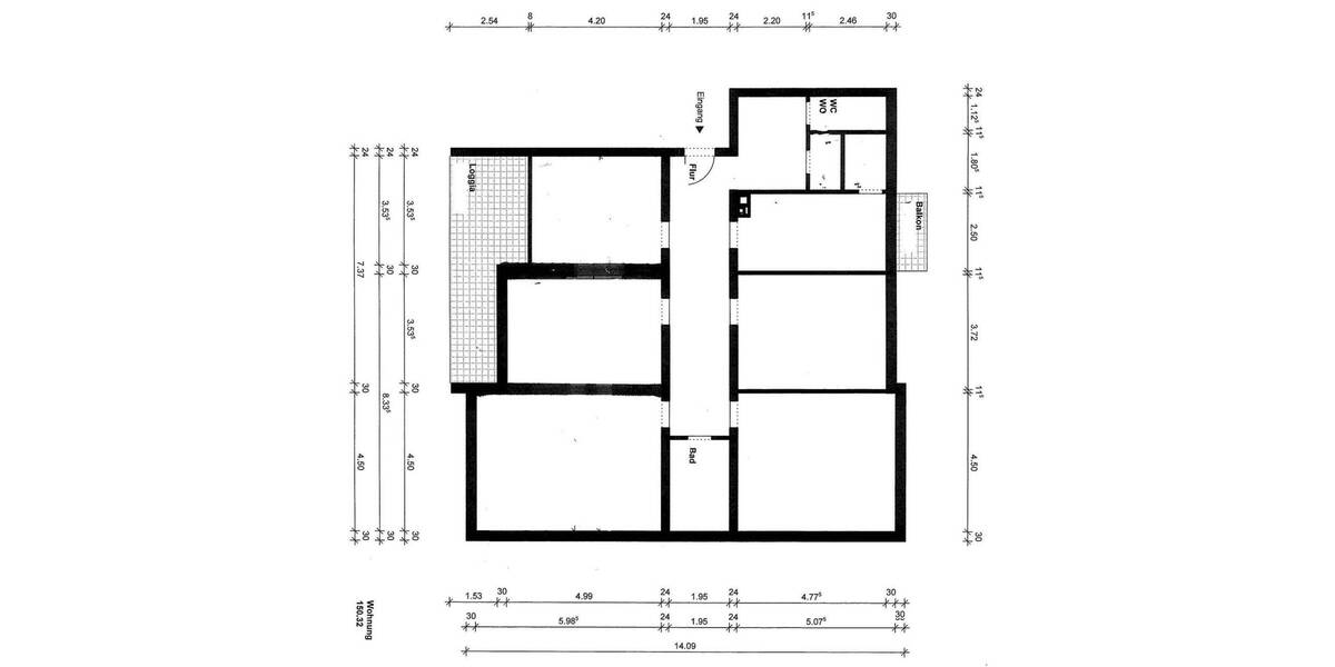Etagenwohnung Würzburg Altstadt - 5 Zimmer, 160 m&sup2;, 750.000&euro; | Angebot:26502711