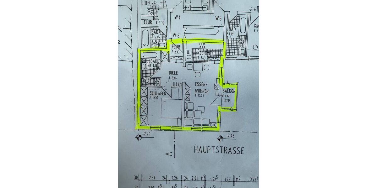 Etagenwohnung Gerbrunn - 2 Zimmer, 58 m&sup2;, 750&euro; | Angebot:26500227