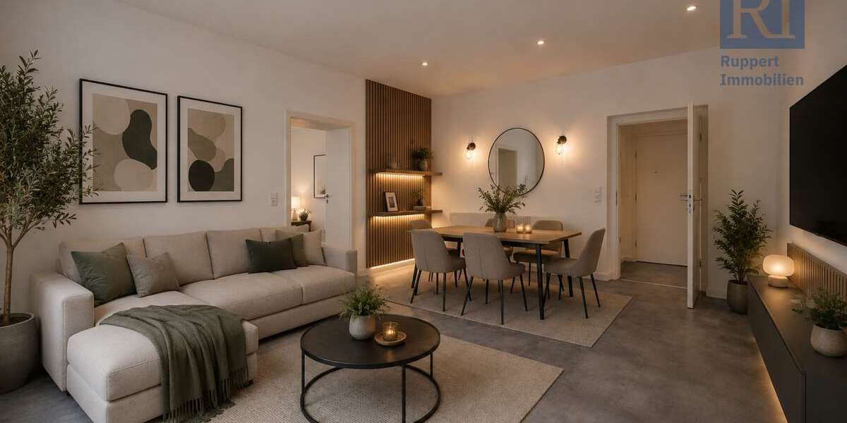 Etagenwohnung Würzburg Sanderau - 3 Zimmer, 94 m&sup2;, 425.000&euro; | Angebot:26570725