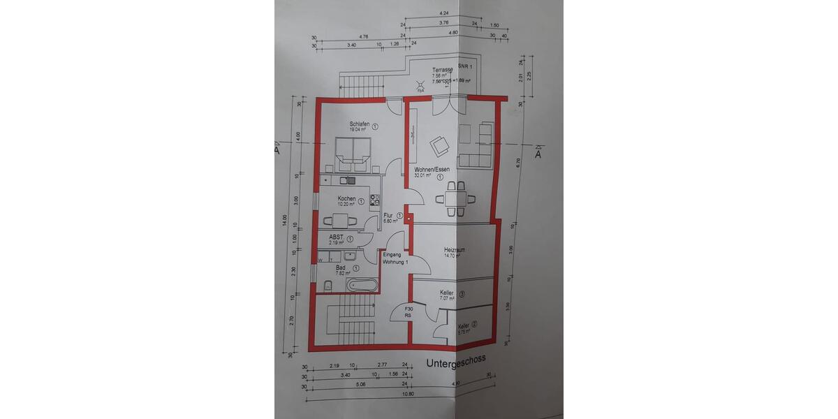 Etagenwohnung Rödelsee - 2 Zimmer, 77 m&sup2;, 620&euro; | Angebot:26547208