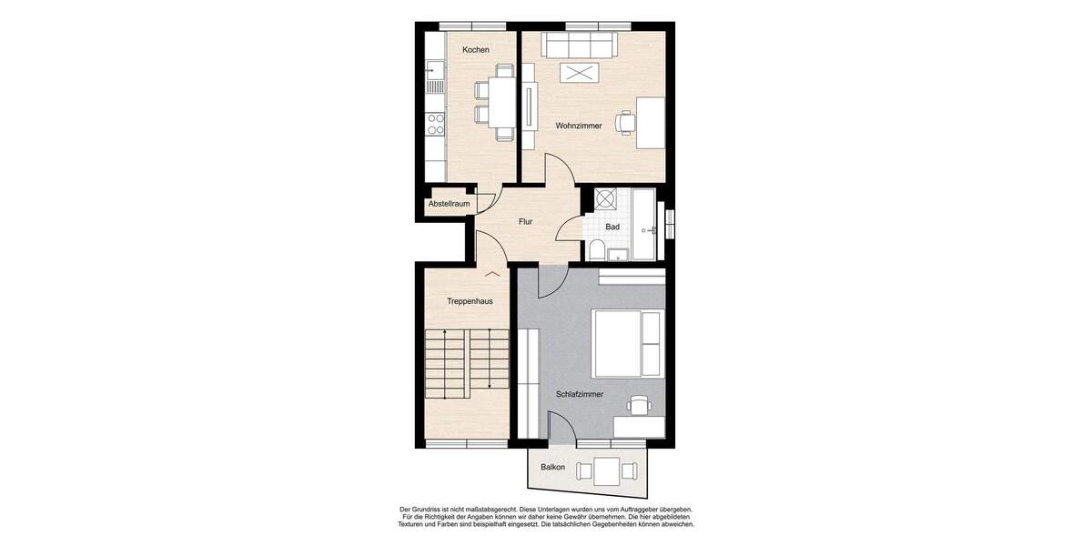Etagenwohnung Würzburg Frauenland - 2 Zimmer, 57 m&sup2;, 270.000&euro; | Angebot:26016144