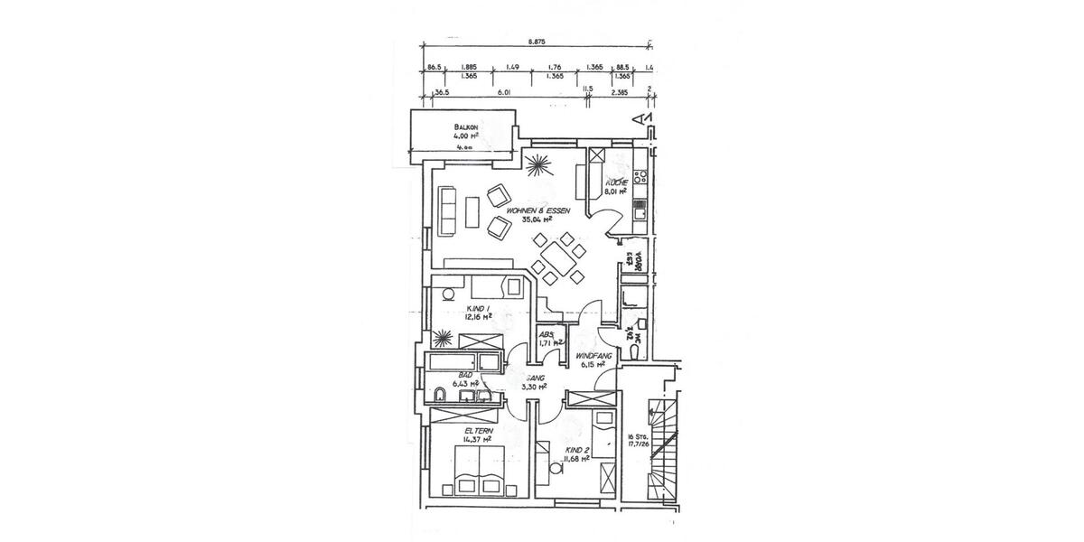 Etagenwohnung Werneck - 4 Zimmer, 105 m&sup2;, 295.000&euro; | Angebot:26991601