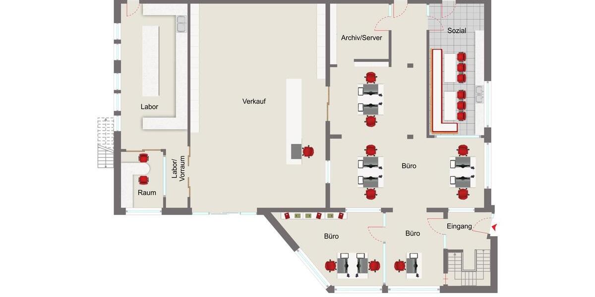 Ideal für Unternehmer - zentral, modern, repräsentativ zimmer