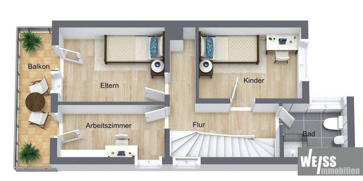 Reihenendhaus Veitshöchheim - 5 Zimmer, 127 m&sup2;, 519.000&euro; | Angebot:26489029