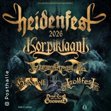 Heidenfest 2026 - Korpiklaani, Finntroll, Trollfest und Heidevolk 23.01.2026 Posthalle
