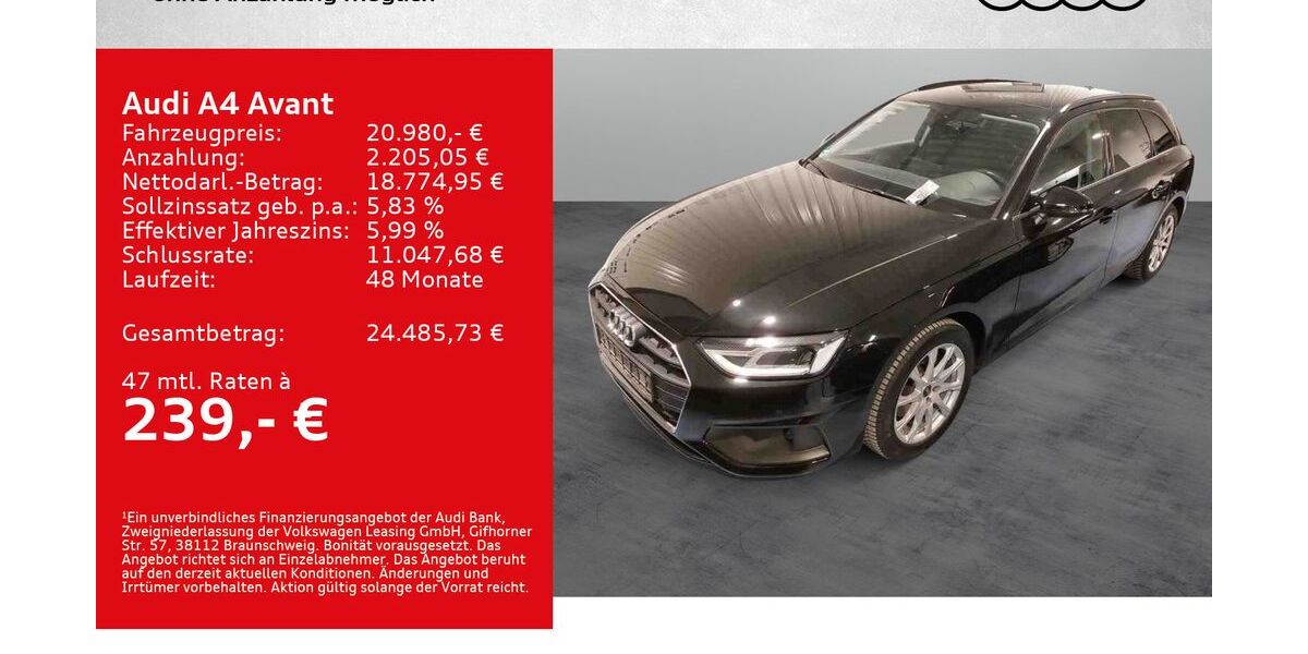 Audi A4 49.500 km 20.580 &euro; Kitzingen 97318