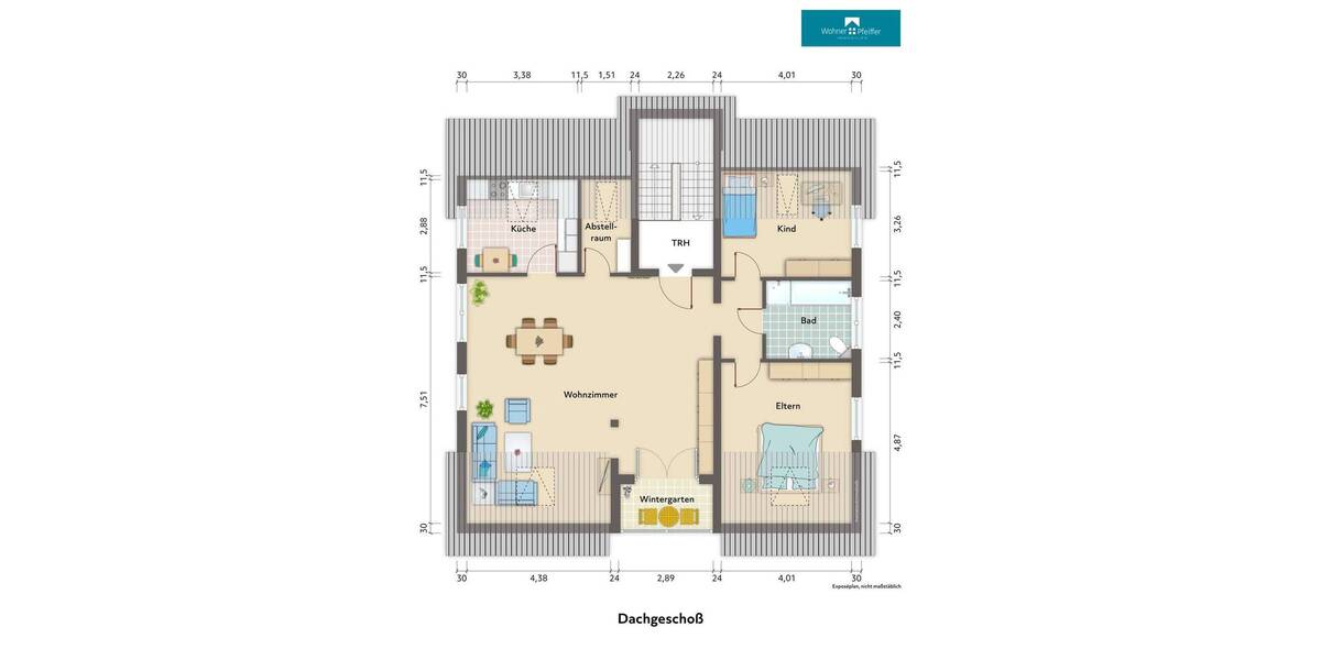 Etagenwohnung Kist - 3 Zimmer, 97 m&sup2;, 338.000&euro; | Angebot:26617531
