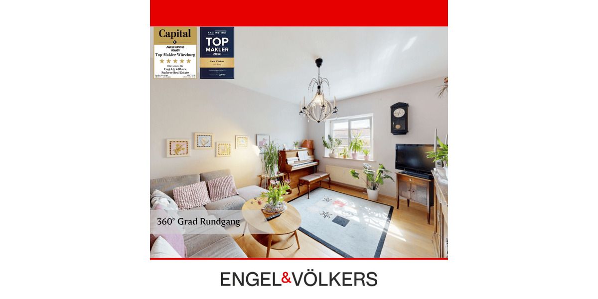 Etagenwohnung Würzburg Frauenland - 4 Zimmer, 104 m&sup2;, 415.000&euro; | Angebot:26797776