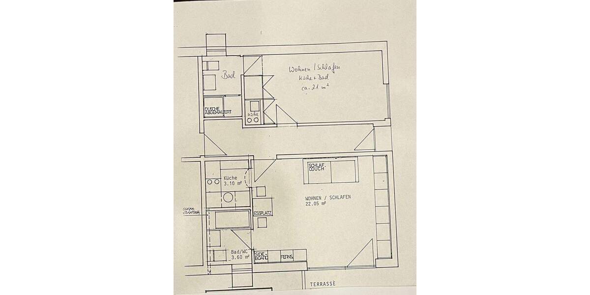 Freistehender Bungalow mit 2 Appartements 7 zimmer