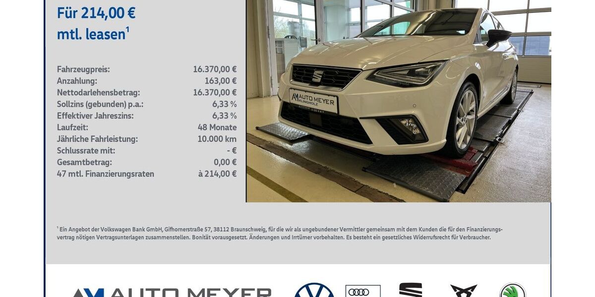 Seat Ibiza 54.052 km 16.370 &euro; Ochsenfurt 97199