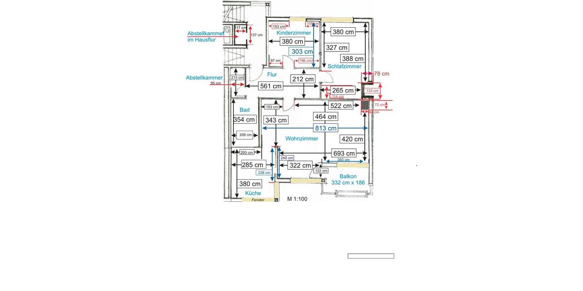 Etagenwohnung Volkach - 3 Zimmer, 105 m&sup2;, 1.000&euro; | Angebot:26649477