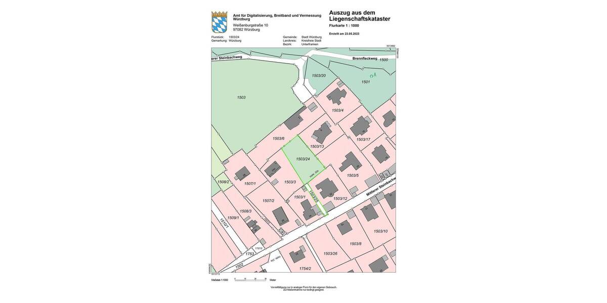 Grundstück Würzburg Steinbachtal - 420.000&euro; | Angebot:26796898