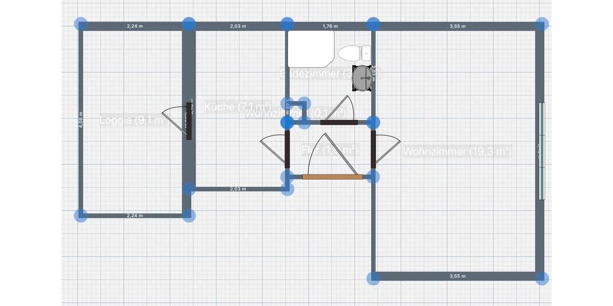 Erdgeschoßwohnung Würzburg Heuchelhof - 1 Zimmer, 36 m&sup2;, 478&euro; | Angebot:26107928