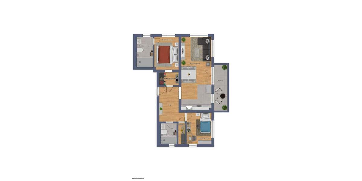 Etagenwohnung Würzburg Frauenland - 3 Zimmer, 85 m&sup2;, 690.000&euro; | Angebot:25820152