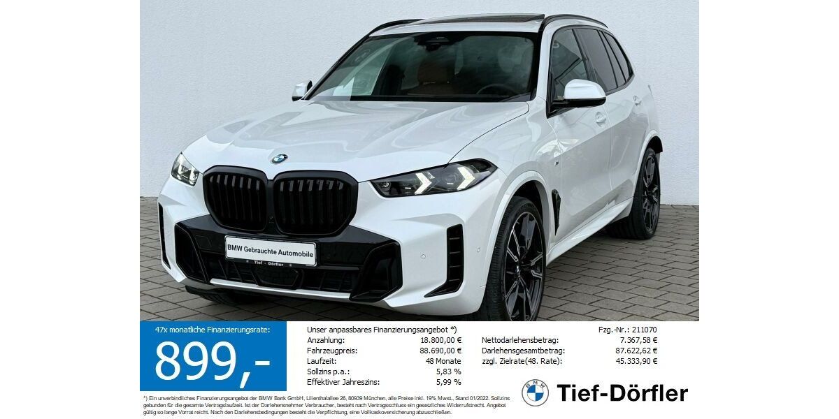 BMW X5 14.507 km 84.690 &euro; Marktsteft 97342
