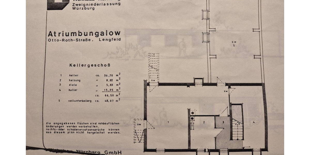 Bungalow Würzburg Lengfeld - 4 Zimmer, 119 m&sup2;, 459.000&euro; | Angebot:26244074