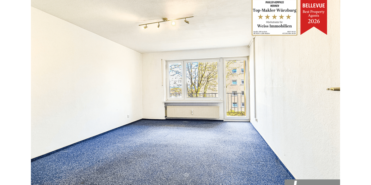 Etagenwohnung Würzburg Lengfeld - 1 Zimmer, 35 m&sup2;, 105.000&euro; | Angebot:26110400