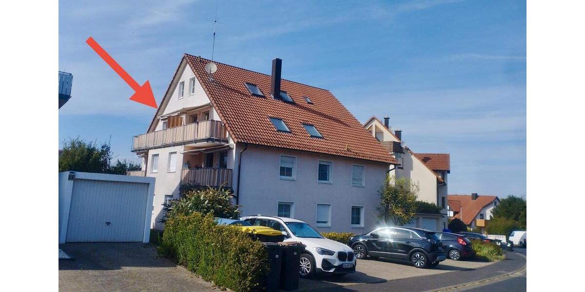 2-Zimmer-DG-Wohnung mit Balkon (Markise) in Werneck AB SOFORT 2 zimmer