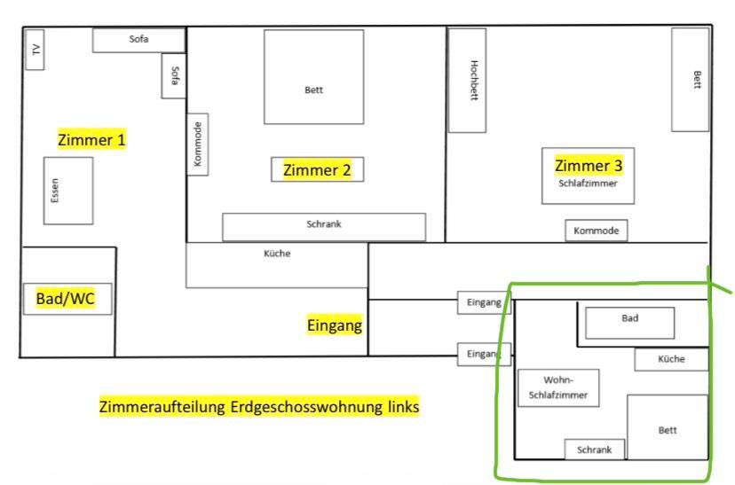 Erdgeschoßwohnung Kolitzheim - 1 Zimmer, 30 m&sup2;, 450&euro; | Angebot:26420393