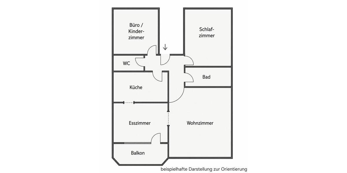 Etagenwohnung Würzburg Dürrbachau - 4 Zimmer, 89 m&sup2;, 980&euro; | Angebot:26699690