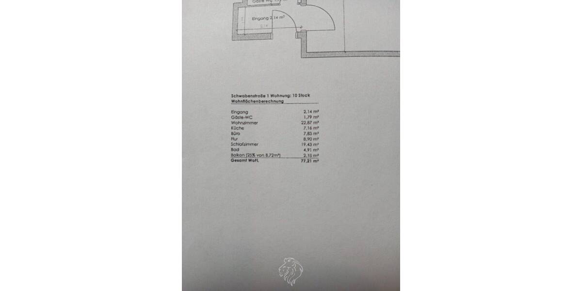 Etagenwohnung Würzburg Lindleinsmühle - 3 Zimmer, 77 m&sup2;, 167.000&euro; | Angebot:26891626